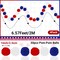 4 Pack 26.3 Feet 4th of July Pom Pom Garland Decorations, Red White Blue 30 Balls Independence Day Felt Ball Garland Patriotic Hanging Supplies for Memorial Day Labor Day Party Home Decor